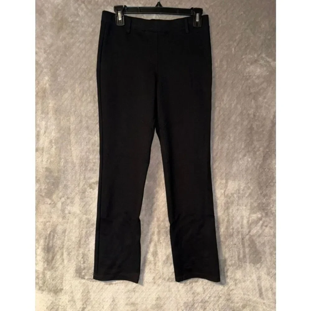 Quince Ultra stretch ponte Black Pull On Business Casual Pants Small #773